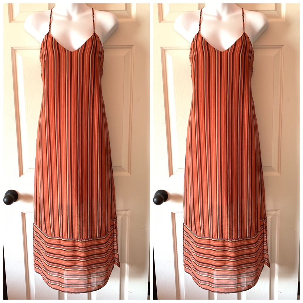 BCBGeneration Striped Maxi Dress